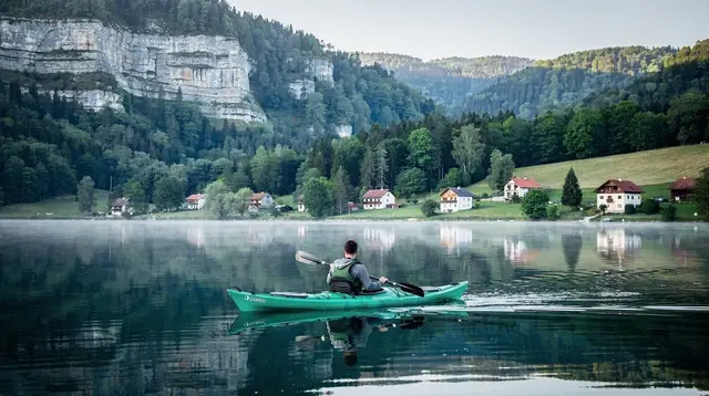 Kayaking paddling